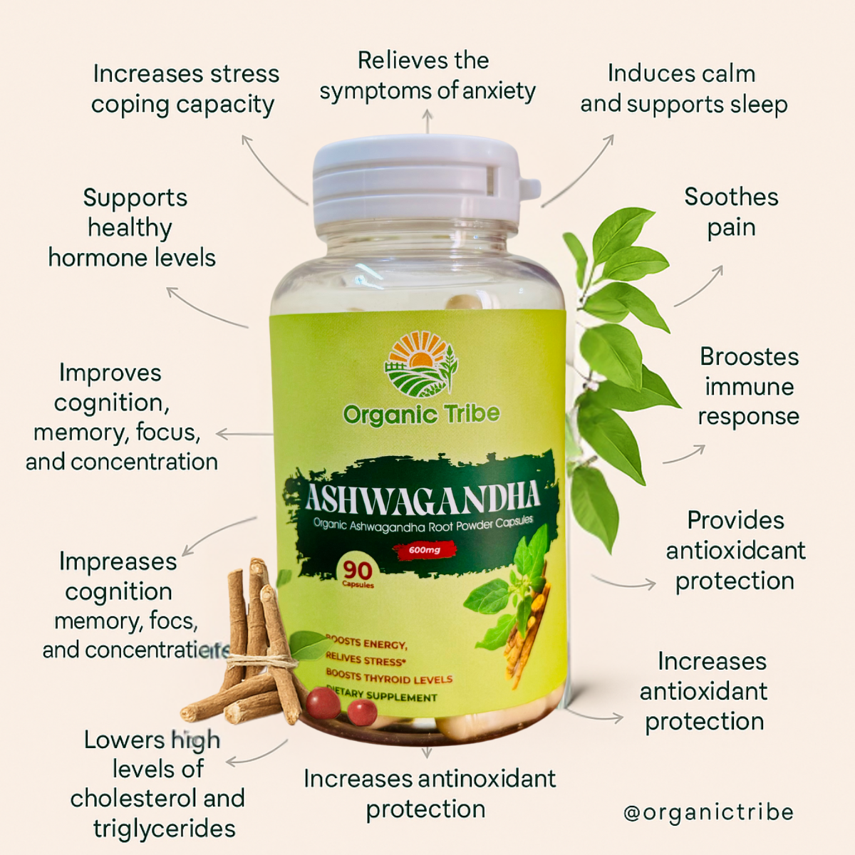 Ashwagandha Root Capsules (600mg)